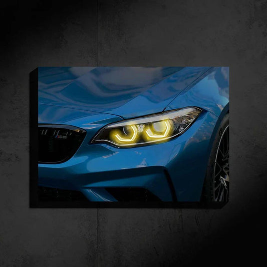 BMW M2 Neon Poster