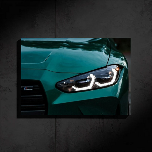 BMW M4 Neon Poster