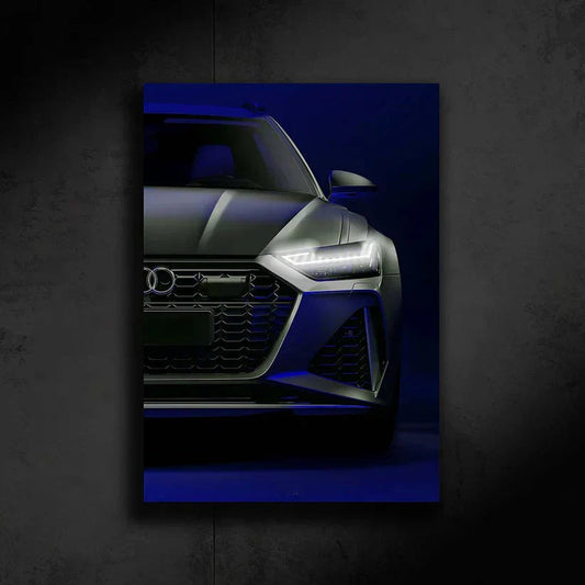 AUDI RS6 Neon Poster